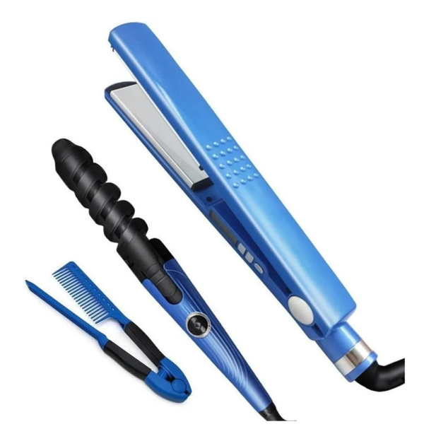 Plancha Alisadora. Plancha De Cabello Rizadora Y Peinetas