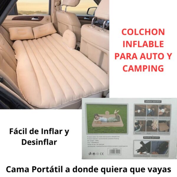 COLCHON INFLABLE PARA AUTO
