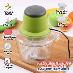 PICADORA DE VERDURAS Y CARNES ELÉCTRICA