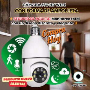 CAMARA AMPOLLETA 360 HD WIFI