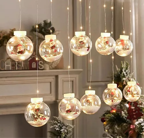 GUIRNALDA TIPO ESFERAS PARA NAVIDAD DE 3 METROS LUZ CALIDA 1101 - Imagen 3