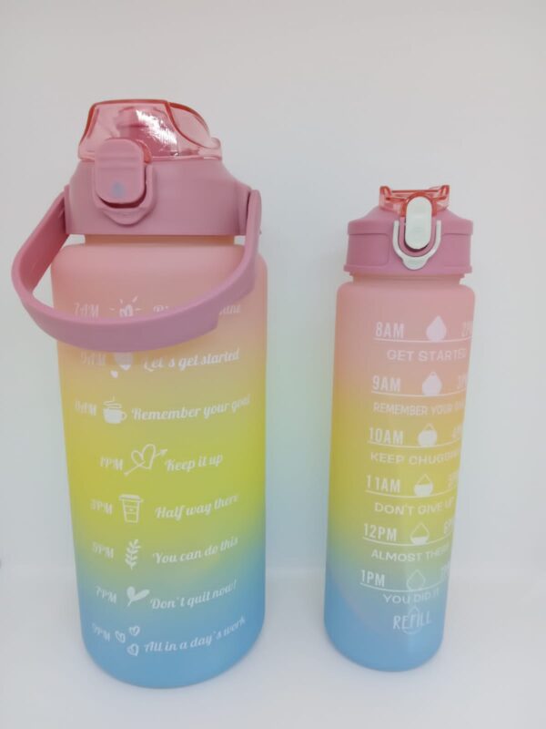 PACK DE BOTELLA MOTIVACIONAL DE 2 LITROS MAS UNA 900ML - Imagen 5