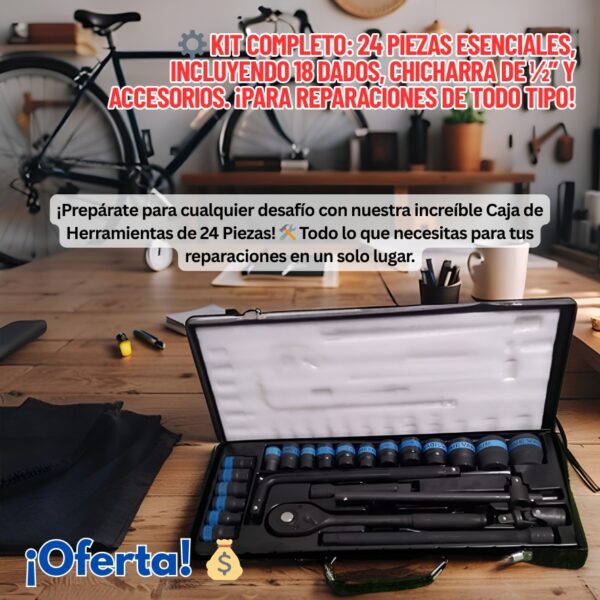 CAJA DE HERRAMIENTAS DE 24 PIEZAS - Imagen 2