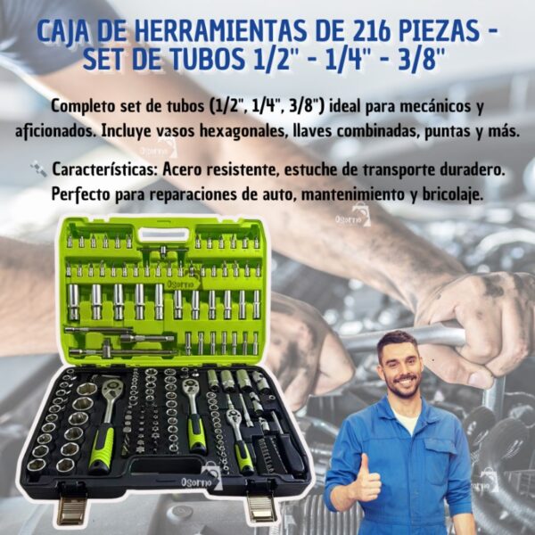 HERRAMIENTAS DE 216 PIEZAS - Imagen 5