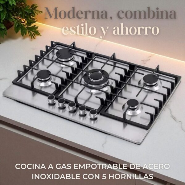 COCINA DE EMPOTRAR DE 5 HORNILLAS - Imagen 3