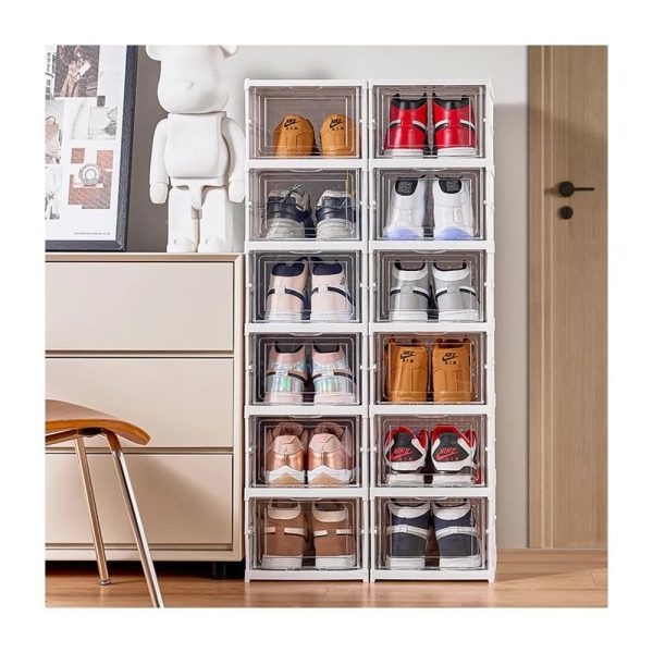 ZAPATERA PLEGABLE DE 6 NIVELES DE PLASTICO
