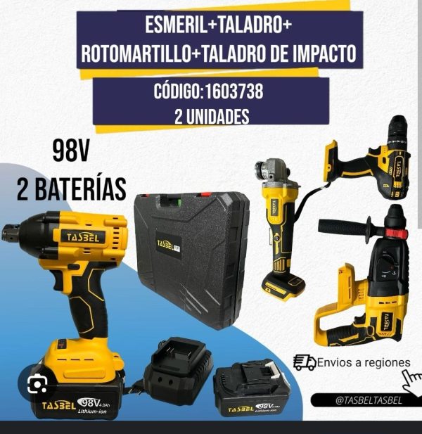 KIT DE 4 HERRAMIENTA TASBEL