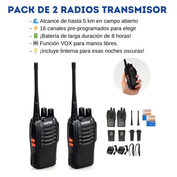 RADIO TRANSMISOR BAOFENG BF-888S - Imagen 3