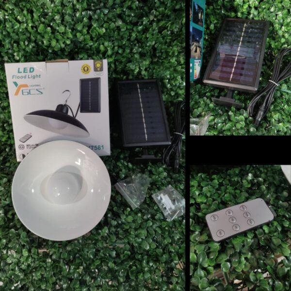 LAMPARA LED CON PANEL SOLAR SIMPLE - Imagen 2