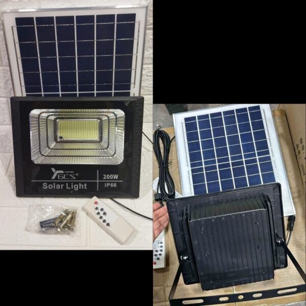 LAMPARA LED CON PANEL SOLAR DE 200 WATTS - Imagen 3