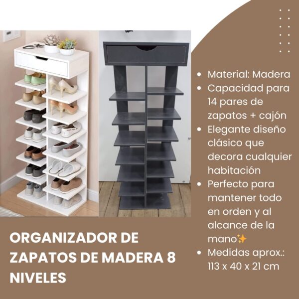 CAJON ZAPATERO 8 NIVELES - Imagen 3