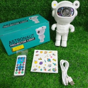 PROYECTOR ASTRONAUTA GALAXIA CON PARLANTE Y STICKERS