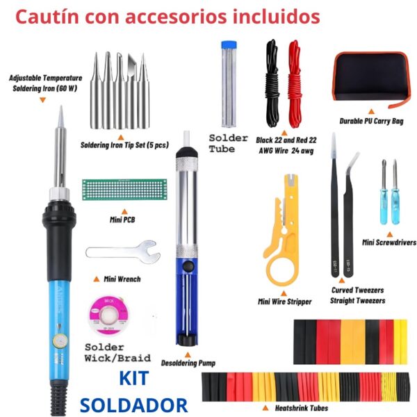 KIT DE CAUTIN SOLDADOR - Imagen 3