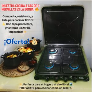 COCINA 4 HORNILLAS A GAS