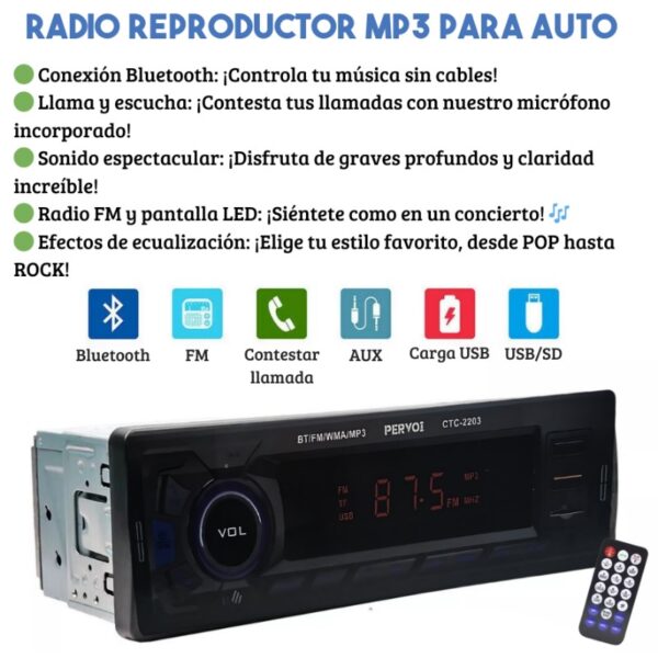 REPRODUCTOR MP3 PARA AUTO - Imagen 2