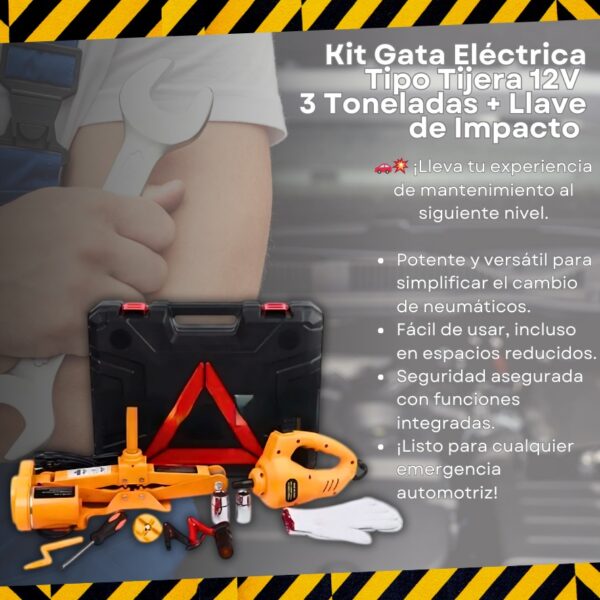 GATA ELECTRICA MAS LLAVE DE IMPACTO