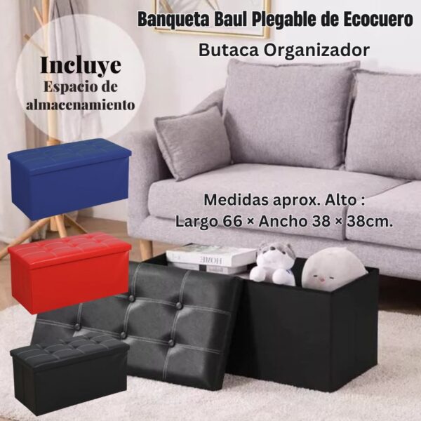 CAJON DE ECOCUERO MULTIUSO - Imagen 2