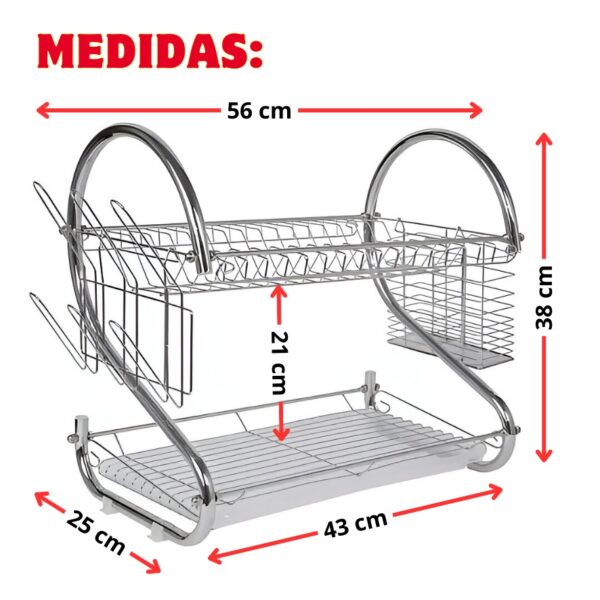 ESCURRIDOR DE ACERO INOXIDABLE - Imagen 2
