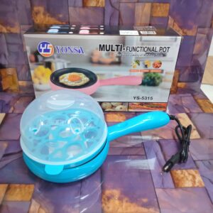 MINI SARTEN ELECTRICO 2 EN 1 FREIDOR Y HERVIDOR DE HUEVOS