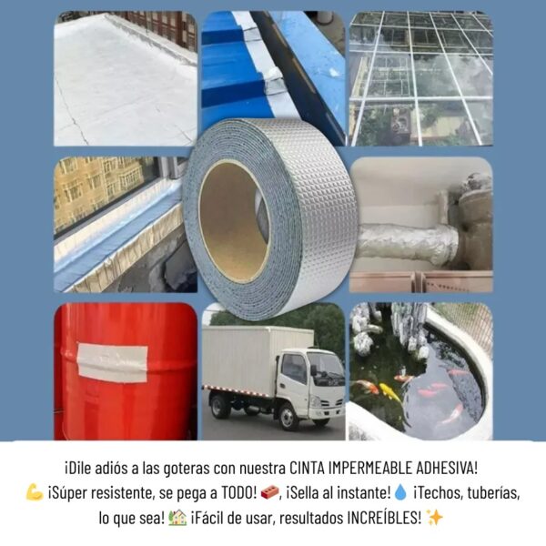 CINTA TAPA GOTERAS 5CMX5M - Imagen 2