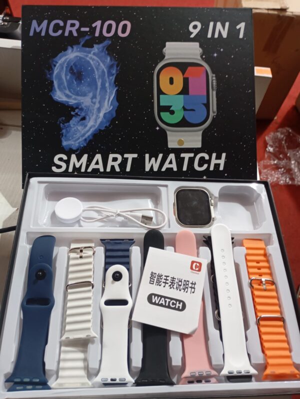 RELOJ SMART WATCH 9 EN 1 (MCR-100)