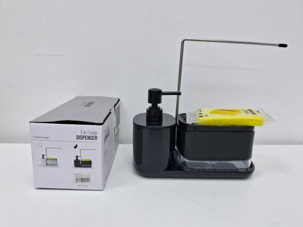 DISPENSADOR DE JABON 2 EN 1 PREMIUM