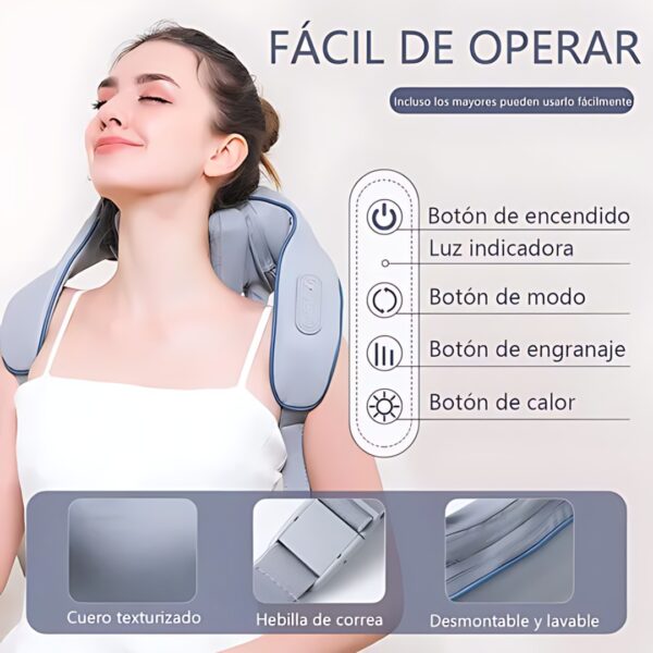 MASAJEADOR CERVICAL PREMIUM - Imagen 2