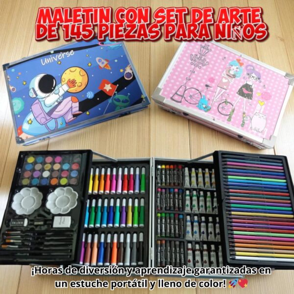 MALETA DE ARTE 145 PIEZAS