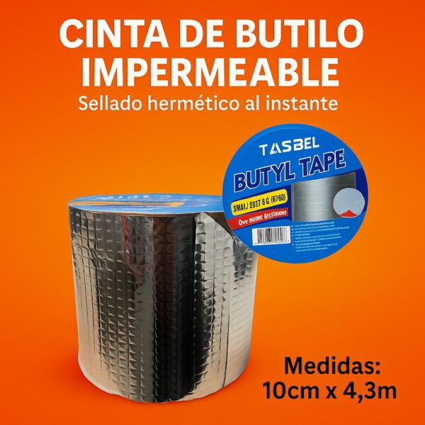 CINTA TAPA GOTERAS 10CMX4.3M - Imagen 3
