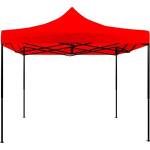 TOLDO CON ESTRUCTURA 3X3 LONA ROJA