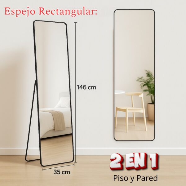 ESPEJO RECTANGULAR 1,46X35CM - Imagen 3