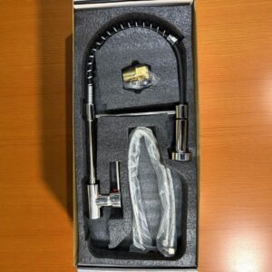 LLAVE MONOMANDO PARA LAVAPLATOS CROMADA