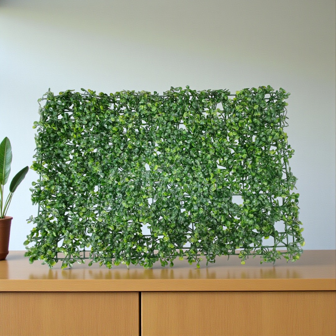 PACK DE 10 UNIDADES DE PASTO PALMETA ARTIFICIAL TREBOL 60X40CM - Imagen 2