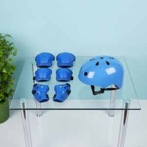 SET DE CASCO, RODILLERA, CODERA Y MUÑEQUERA PARA NIÑOS
