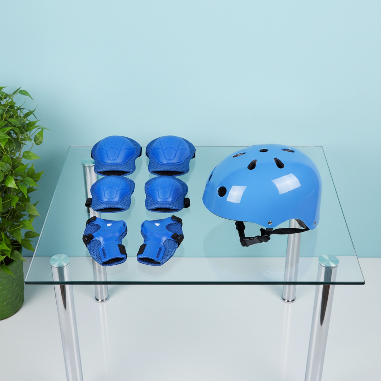 SET DE CASCO, RODILLERA, CODERA Y MUÑEQUERA PARA NIÑOS