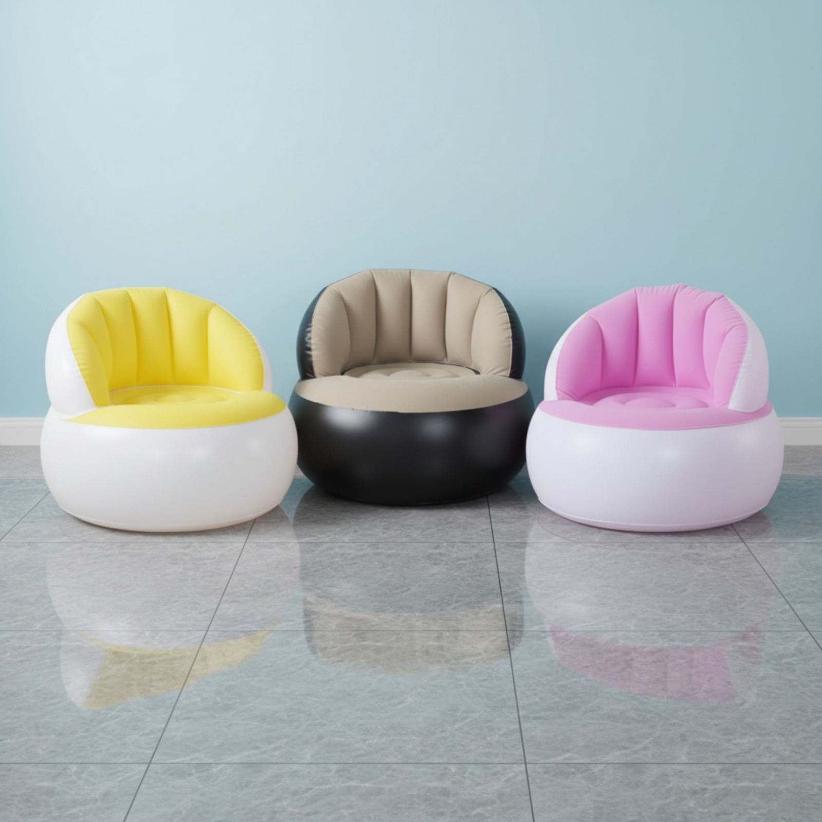 SOFA PUFF INFLABLE REDONDO - Imagen 2