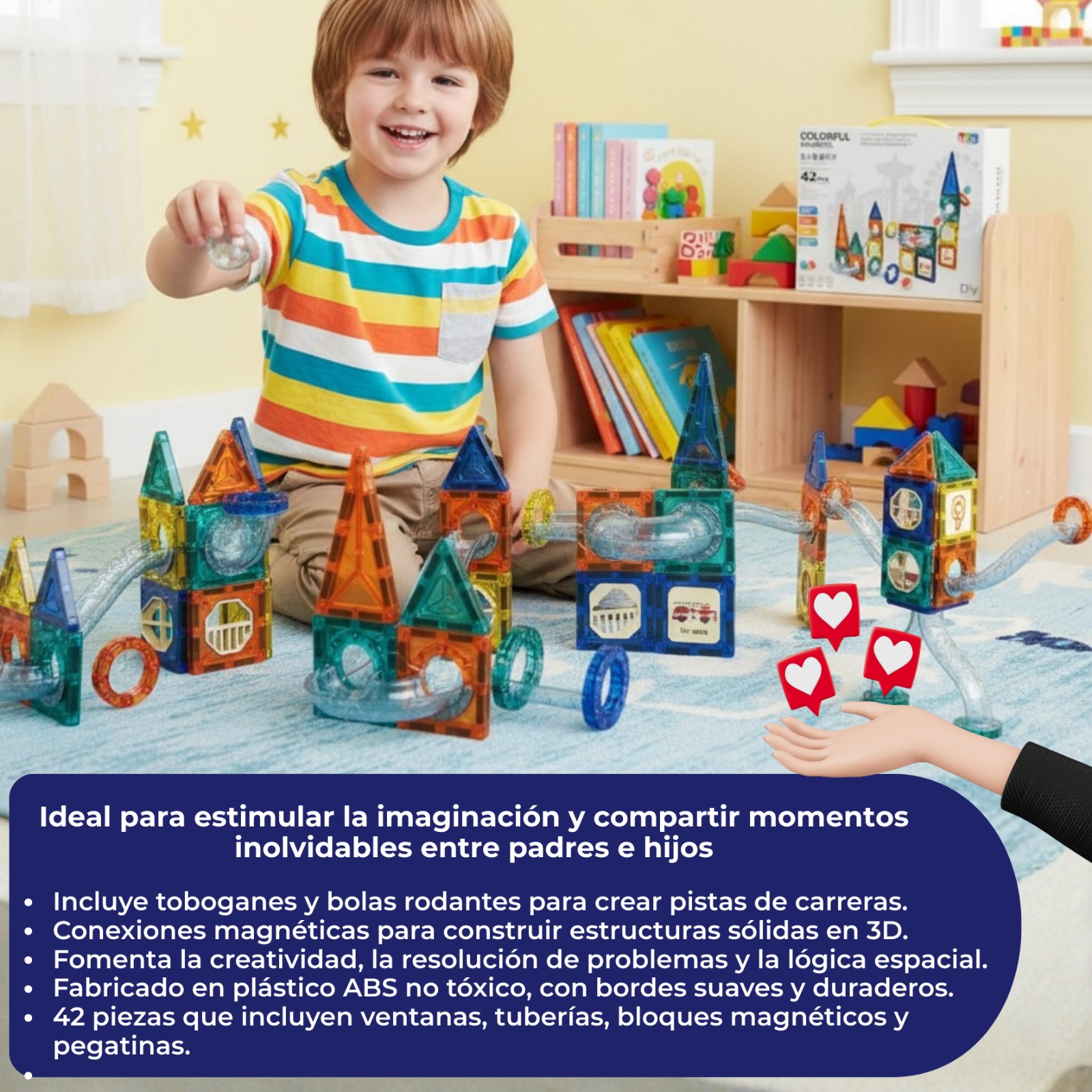 BLOQUES MAGNETICOS 42 PIEZAS - Imagen 2