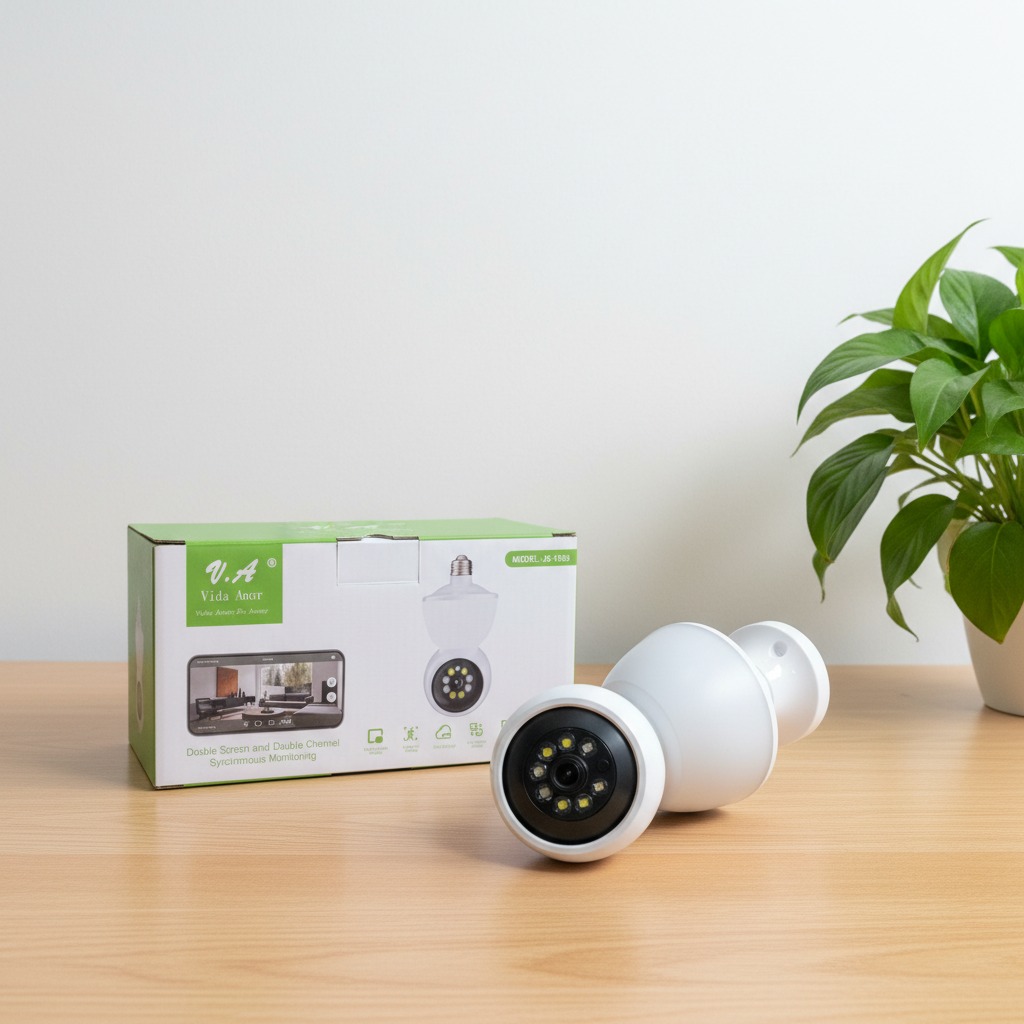 CAMARA TIPO AMPOLLETA CON FOCO LED