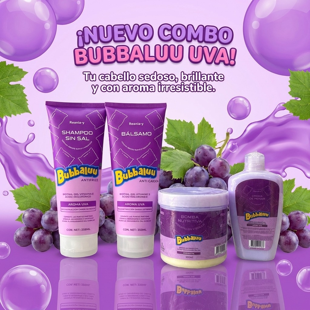 COMBO CAPILAR #1 BUBBALUU UVA