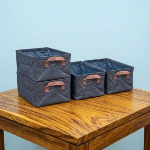 PACK DE 4 CAJAS ORGANIZADORAS DE TELA